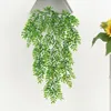 장식용 꽃 가정 장식을위한 인공 녹색 식물 현실적인 박스 우드 잎 벽걸이 가구 사용 향상
