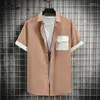 Men's Casual Shirts 2023 Shirt Spring Summer Products Slim-Fit Trend Fashion Coat High-Quality Design -Selling Men