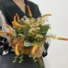 Dekoratif çiçek simülasyonu sahte çiçek buket düğün düzenleme dekorasyon el sanatları ev
