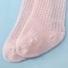 3 paires de chaussettes pour enfants Lawadka 0-24 mois été bébé fille chaussettes gros arcs doux coton élastique solide maille nouveau-né chaussettes genou haute longue enfant en bas âge fille chaussette 230918