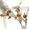 Decorative Flowers Artificial Plant Pomegranate Berry 67cm DIY Home Christmas Decoration Wedding Party Wall Accessories Wholesale