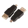 Mini Black Micro to USB 1/2 Micro to USB Micro F to USB F Connector Converter