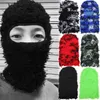 Berets Winter Warm Skullies Hats Women Men Distressed Knitted Full Face Mask Cap Fuzzy Balaclava Skiing Shiesty Neck Cover Beanies Hat