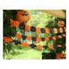 Banner Flags Py Halloween Garland Bunting Bat Pumpkin Ghosts Spider Party Decorations Nightclub Bar Paper Decor 118Inch Drop Delivery Dhng5