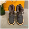 Zapatos para clima frío Invierno Cálido Acolchado Nylon Tobillo Botas para la nieve Diseñador de lujo Moda Edredón antideslizante