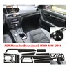 Автомобильные наклейки для Benz C Class W204 20112014, внутренняя центральная панель управления, дверная ручка, 3D 5D наклейки из углеродного волокна, Стайлинг, Drop Deli297C