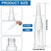 Storage Bottles 20Piece Nasal Spray Bottle Clear Small Empty Nose Reusable Fine Mist Sprayers For Travel 10ML