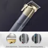 Electric Shavers Kemei Aluminium Cordless Hair Trimmer For Men Adjustable Electric Beard Hair Clipper Rechargeable Haircut Machine two speed moto x0918