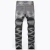 Men's Jeans Cotton Ripped Pants Grey Hip Hop Trousers Cowboy For Men Straight Leg Pencil 2021 Clothing2598