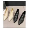 Ante 2024 Low New Price Style Temperament Ladies Pointed High Heels Spring/Summer Shallow Heels Commuter Versatile Small Single Shoes Wholesale Without Box