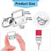 Hooks Key Fob Hardware 42PCS 1 Inch Keychain Set For Wristlet Lanyard And B