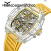 Richardmill Relojes Relojes mecánicos Automático Hollow Out Mens Transparente Doble Volante Tritio Gas Top Ten Marcas Miller Frj frj