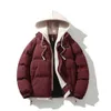 Designerjacke Winter Neue Herren Koreanische Version Verdickter Warmer Auto-Logo-Fälschungs-Zweiteiliger Kapuzen-Baumwollmantel Modepaar Vielseitiger Baumwollmantel