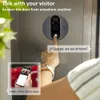 Sonnettes 4,3 pouces 1080P Wifi sans fil vidéo sonnette caméra Tuya Smart Home appartement Wifi judas visuel sonnette de porte pour la maison HKD230918