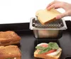 Ferramentas de queijo design pão manteiga rolo perfurado máquina de roda espalhadora de aço inoxidável para pão torrada 230918
