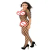 Pantyhose Mujer Sexy Socks Woman Fishnet Fence Jambo Net Diamond Mesh Long Sleeve Bodystocking Stockings Erotic Lingerie Bodysuit 243h