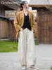 Damenhosen Frauen Frühling Herbst 2023 Ramie Baumwolle Natürlicher Stoff Lose lässige Vintage chinesische Stilhose B016