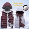 Herrenwesten Marke Herrenweste Winter Ärmellose Jacken Daunenweste Männer Mit Kapuze Warm Neu 2022 Casual Outwear Hut Abnehmbare Außenweste Chalecos J230918