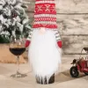 新年のクリスマス装飾顔のない長いひげワインボトルキャップカバーバッグホームフェスティブパーティーホームオーナメントJJ 9.18