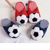 Slippers Cartoon Football Slippers Cute Fashion Ladies Winter Indoor Cotton Drag Non-slip Soft Bottom To Keep Warm At Home x0916