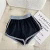 Shorts femininos mulheres calças curtas casual senhora all-match solto sólido algodão macio verão lazer feminino treino cintura magro estiramento