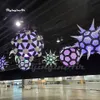 Ballon étoile gonflable suspendu illuminé, ornements suspendus incroyables, avec lumière LED, pour décoration de plafond de lieu