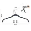 Hangers Pack Of 12 Flocking Trouser With Bar And Clips Suit Hanger Thin Non-Slip Space Saving 360 Rotating Hook For Suits/Shi