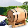 Barril de vino de madera de 1L/1,5l/3L, accesorios de elaboración casera de roble Vintage, contenedor de almacenamiento de gran capacidad para whisky Tequila