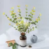 Fleurs décoratives plante artificielle décor de feuille réaliste plantes de Simulation durables qui ne se décolorent pas pour la Table de fête à la maison 6 pièces lumineuses