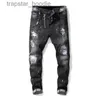 Herren Jeans 2021 Herren Jeans Top Hochwertige Designer Luxus Denim Männer Mode Biker Loch Ripped Tie Dye Mann Beliebte Hip Hop Jean Hosen L230918