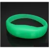 Party Favor Glow In The Dark Armband Voice Sile Bangle Geluidsgeactiveerde polsband Knipperende Led Rave Concerten Cadeau Drop Delivery Thuis G Dhveh