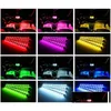 Luci decorative 4 pezzi / set Car Styling Rgb 36Leds 72Leds Strip Light Atmosfera Lampade Accessori interni con telecomando Drop De Dhubq