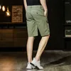Shorts pour hommes Été Hommes Coton Cargo Hommes Mode Solide Extérieur Respirant Militaire Mâle Casual Marque Vêtements