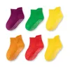 3 Paar Kindersocken Frühling Herbst Kinder Anti-Rutsch-Socken Einfarbige atmungsaktive Baumwolle Babysocken Jungen Mädchen Trampolinsocken 1-6 Jahre 230918