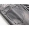 Men's Jeans Cotton Ripped Pants Grey Hip Hop Trousers Cowboy For Men Straight Leg Pencil 2021 Clothing2598