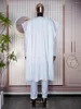 Abbigliamento etnico HD Abiti africani per uomo Tradizionale ricamo Bazin bianco 3 pezzi Set abito da festa di nozze che Trads indossa