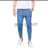 Pantalons pour hommes Denim Joggers hommes Jeans pantalons Streetwear Hip Hop Skinny Jeans hommes extensible mi bleu hommes Jeans pantalons longs J230918