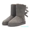 Australie femmes bottes de neige châtaigne haut arc bas noir gris rose bleu marine cheville courte classique bottines d'hiver