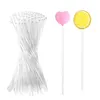 Outros Bakeware 100 Pcs Acrílico Sticks Sobremesa Cupcake Chocolate Toppers Clear Reutilizável Pirulito Bolo Pops Ferramentas Drop Delivery Home Gar Dhkzf