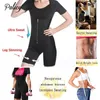 Women's Shapers Women Slimming Full Body Neoprene Sauna Suit Underbust Bodysuit Leg Fajas Waist Trainer Shapewear With Zipper Plus Size
