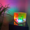 Настольная лампа Magic Cube, минималистская светодиодная настольная лампа, праздничное освещение, рождественские подарки, декор для домашнего офиса