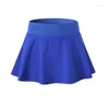 Jupes tendance femmes Tennis Sport actif Skorts Shorts Yoga danse taille haute jupe en bleu/noir/blanc/marine/Rose rouge