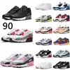 2023 Top Hommes Chaussures de course Femmes Chaussures de sport 90s Bred Lucha Libre Barely Rose Peace Valentines Day Surplus Black Trail Team Gold Baskets Baskets Taille 36-46 a4as