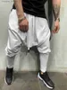 Męskie dżinsowe spodnie Męskie spodnie Męskie Trend Hip Hop Moders Europe and the United States Loose Solid Color Stopy Street Sports Sports Harem Pants Z0225 L230918