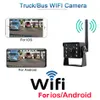 Draadloze WiFi Auto Omkeren Achteruitrijcamera Voor Vrachtwagen Aanhangwagen RV Camper Schokbestendig Waterdicht 170 ° Groothoek Nachtzicht