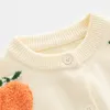 Pullover Kids Sweater Cardigan for Girls Boy Cotton Fruit Stereosco Pattern Child Knit Coat Clothes O neck Long Sleeve Warm Autumn Winter 230918
