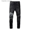 Men's Jeans designer jeans men letter brand white black rock revival trousers biker Pants man pant Broken hole embroidery Size 28-40 Quality top L230918