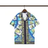 Herren-Hemden mit Blumen-Tiger-Print, lässig, Button-Down-Kurzarm, Hawaii-Hemd, Anzüge, Sommer, Strand, Designer-Hemden, Größe M-3XL218D