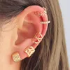 Backs Earrings Fashion Crystal Cute Ear Cuffs Without Piercing Clip Non-Piercing Fake Cartilage For Women Jewelry