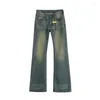 Damesjeans Dames Lente Herfst Laagbouw Taille Wassen Volledige denim broek